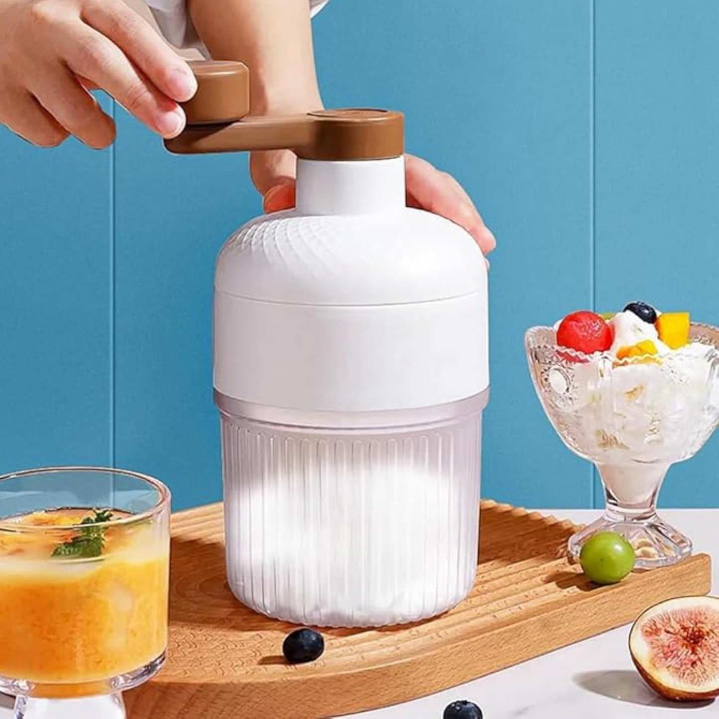 Máquina portátil de hielo para granizados